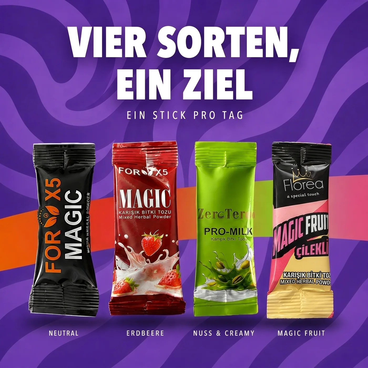 Vier Sorten, ein Ziel